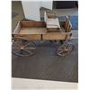 Image 6 : # Small Antique Wooden Wagon - 45" x 25" x 35"  - Cannot Ship