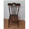 Image 1 : * Antique Pressback Style Wooden Chair - CANNOT SHIP