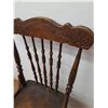 Image 2 : * Antique Pressback Style Wooden Chair - CANNOT SHIP