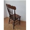 Image 4 : * Antique Pressback Style Wooden Chair - CANNOT SHIP