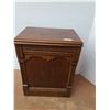 Image 1 : * Vintage Wooden Sewing Machine Desk w/Contents - CANNOT SHIP - 24" x 17" x 30"