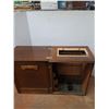 Image 3 : * Vintage Wooden Sewing Machine Desk w/Contents - CANNOT SHIP - 24" x 17" x 30"