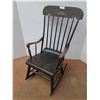 Image 1 : * Antique Early American Rocking Chair - Some Wear - 41" Back Height - CANNOT SHIP