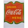 Image 2 : Coca Cola Enamel Metal Sign - 7" x 8"