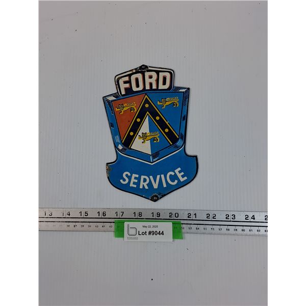 Ford Enamel Metal Sign 5.5" x 8"