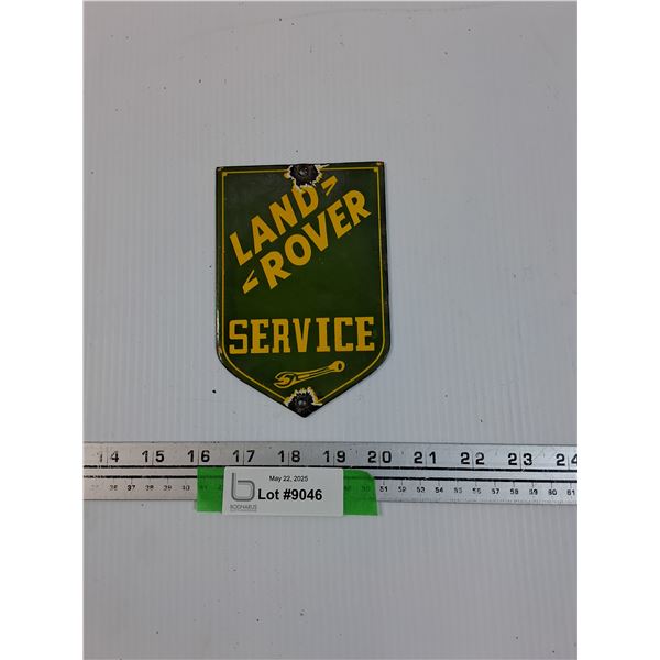 Land Rover Enamel Metal Sign - 4"  x 6"