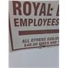 Image 2 : Royal Bank Reserved Parking Metal Sign - 24"  24"