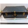 Image 1 : # Vintage Steamer Trunk - 30.5"x 10" 17" - CANNOT SHIP
