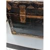 Image 7 : # Vintage Steamer Trunk - 30.5"x 10" 17" - CANNOT SHIP