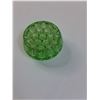 Image 4 : Green Glass Floral Frog -  4" x 2.5"