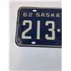 Image 2 : Saskatchewan License Plate 1962