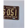 Image 3 : Saskatchewan License Plate 1954