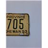 Image 3 : Saskatchewan License Plate 1953