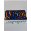 Image 1 : Alberta License Plate 1973