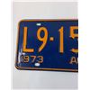 Image 2 : Alberta License Plate 1973