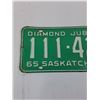 Image 3 : Saskatchewan License Plate 1965