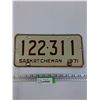 Image 1 : Saskatchewan License Plate 1971