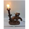 Image 1 : The Vision Indigenous Themed Horse Lamp- 19'' x 14''- Works