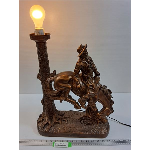 The Vision Cowboy with Horse Lamp - 15'' x 24'' - Works