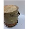 Image 2 : Antique Wooden Sugar Bucket - 10'' x 10.5'' - As is