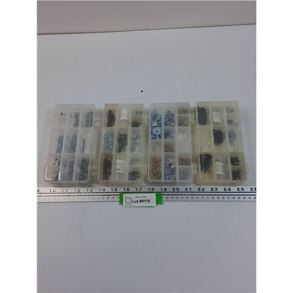 (4) Packages of Set Screws, Washers, Blind Nuts, and Misc