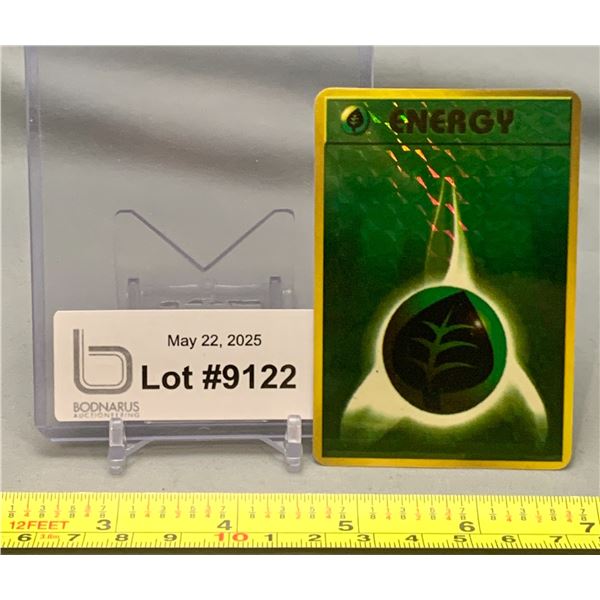 Ultra Rare 1996 Pokémon Hologram Leaf Energy Card w/Pocket Monsters Back