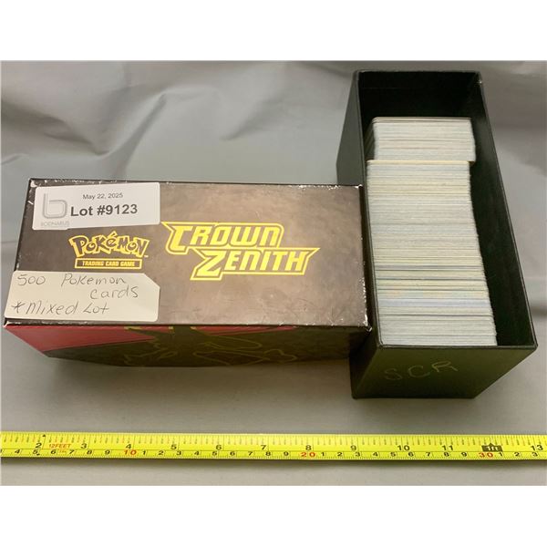 (500) Pokémon Cards Mixed Lot: Stage 1 & 2 Rares, Uncommon, Commons, Trainers, Misc