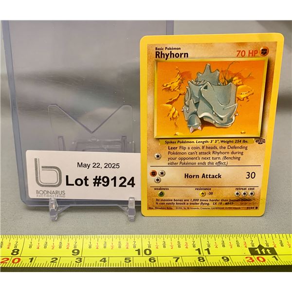 Rare Rhyhorn 1999 Pokémon Base Set