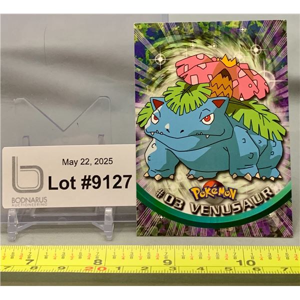 Pokémon Topps #03 Venusaur 1st Edition 1999 TV Series Card - Mint