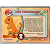 Image 3 : Pokémon Topps #04 Charmander 1st Edition 1999 TV Series Card - Mint