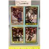 Image 1 : Topps 4 Card, 1 Sheet: 1990 Hockey Trading Cards: Coffey, Gretzky, Casey, Mogilny