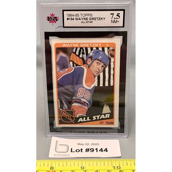 Wayne Gretzky Topps 1984 All-Star KSA Graded 7.5 Hockey Card