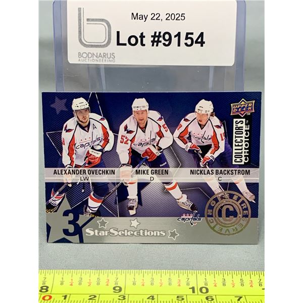 Alexander Ovechkin Upper Deck Three Star Selections 2009 Hockey Card