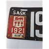 Image 2 : Saskatchewan License Plate 1921- Repainted