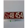 Image 1 : Saskatchewan License Plate 1926 - Repainted