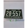 Image 1 : Saskatchewan License Plate 1928