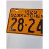 Image 2 : Saskatchewan License Plate 1929