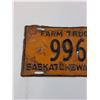 Image 2 : Saskatchewan Farm Truck License Plate 1936