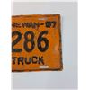 Image 3 : Saskatchewan Farm Truck License Plate 1937 - Repainted