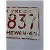 Image 3 : Saskatchewan Farm Truck License Plate 1940 - Some wear