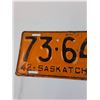 Image 2 : Saskatchewan License Plate 1942