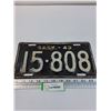 Image 1 : Saskatchewan License Plate 1943 - Repainted