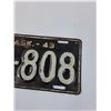 Image 3 : Saskatchewan License Plate 1943 - Repainted