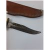 Image 2 : Rock Creek Damask Style Hunting Knife w/Sheath - 5" Blade, 10.5" Total Length