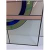Image 3 : * Modern Geometric Style Stained Glass Window/Art - 29.25" x 29.25"-CANNOT SHIP