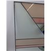 Image 4 : * Modern Geometric Style Stained Glass Window/Art - 29.25" x 29.25"-CANNOT SHIP