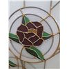 Image 3 : Pair of Stained Glass Floral Design Window/Art - Each Panel 44.5" x 30.25"-CANNOT SHIP