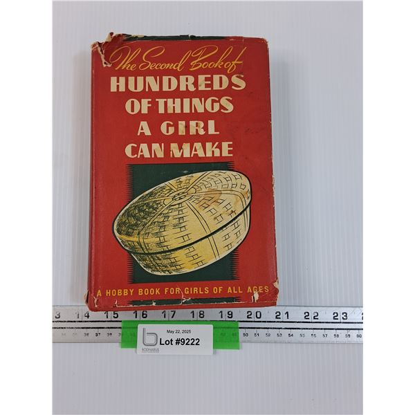 Vintage Hardcover Book: Hobby Book for Girls - Circa 1942