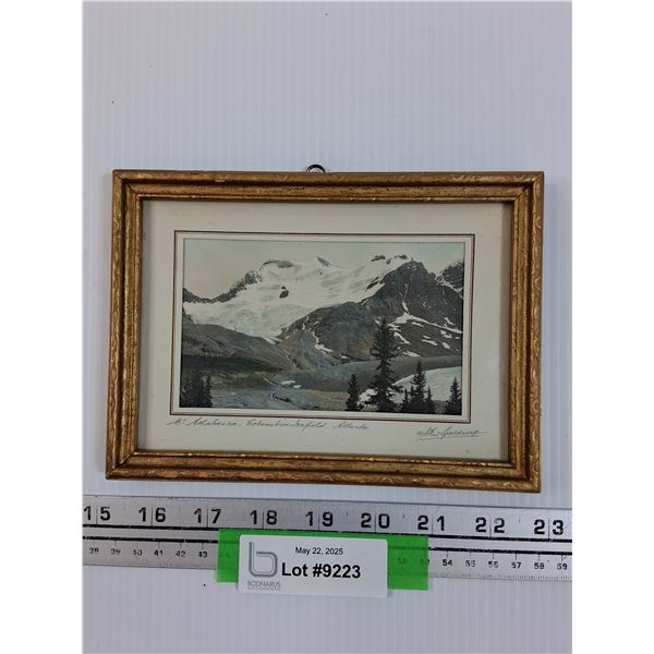 Picture of Mount Athabasca, Columbia Icefield, Alaska - 7.5" x 5.5"