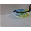 Image 3 : Blue & Yellow Art Glass Bowl - 14.5" x 3"